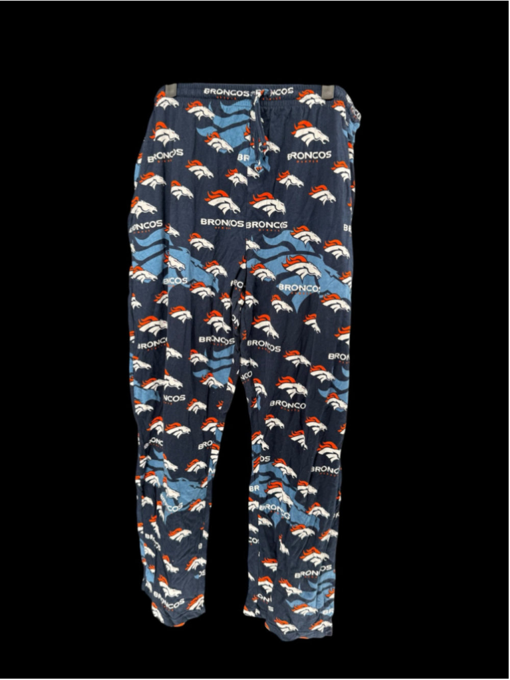 Men's NFL Denver Broncos Pajama Pants XL Blue Orange
